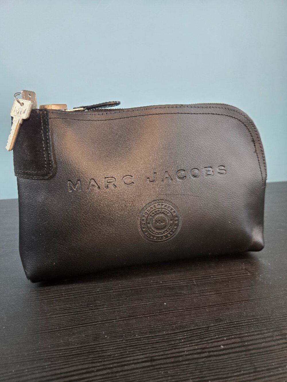 Authentic Marc Jacobs black leather Bank Bag